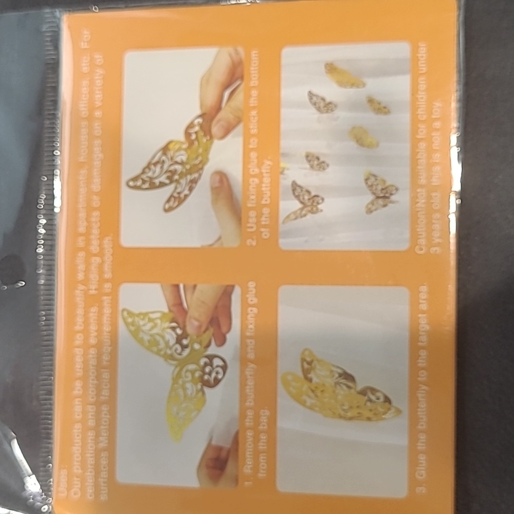 3D Butterfly Wall Stickers Iridescent Rainbow 🌈 - Picture 5 of 6